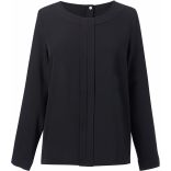 Blouse Crêpe de Chine Roma Black - 36 EU (8 UK)