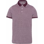 Polo bicolore homme Marl Wine - S