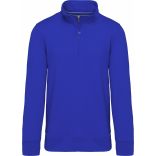 Sweat-shirt col zippé Light Royal Blue - XS