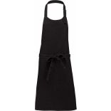 Tablier coton sans poche Black Denim