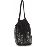 Sac filet à provision en coton Black