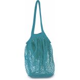 Sac filet à provision en coton Turquoise