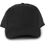 Casquette 5 panneaux Oeko-Tex Black