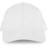 Casquette 6 panneaux en coton bio White