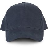 Casquette 5 panneaux en coton bio Navy