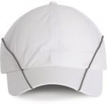 Casquette avec filet doux - 6 panneaux White / Silver