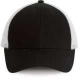 Casquette Trucker - 6 panneaux Black / White