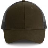 Casquette Trucker - 6 panneaux Dark Khaki / Dark Grey