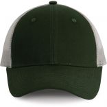 Casquette Trucker - 6 panneaux Forest Green / Light Grey