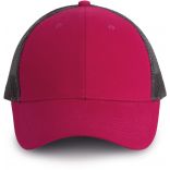 Casquette Trucker - 6 panneaux Fuchsia / Dark Grey
