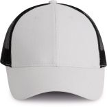Casquette Trucker - 6 panneaux White / Black