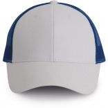 Casquette Trucker - 6 panneaux White / Royal Blue