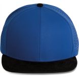 Casquette Snapback micro-perforé - 6 panneaux Royal Blue / Black