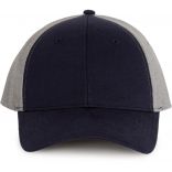 Casquette Snapback - 6 panneaux Navy / Grey Melange