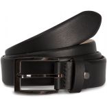 Ceinture classique à bord arrondi réglable Black - XL/XXL