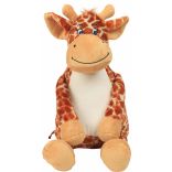 Peluche zippée Giraffe Brown