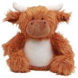 Peluche zippée vache  Brown