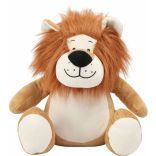 Peluche zippée Lion Brown