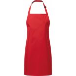 Tablier à bavette imperméable "Essential"  Red - Junior