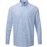 Chemise vichy gros carreaux LIGHT BLUE / WHITE - S