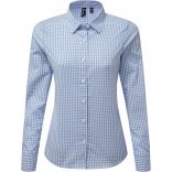 Chemise vichy gros carreaux LIGHT BLUE / WHITE - XS