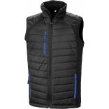 GILET SOFTSHELL REMBOURRÉ BLACK COMPASS Black / Royal Blue - XS