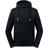 Sweat à capuche col montant Pure Organic Black - XS