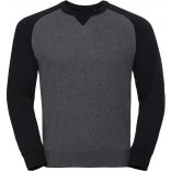 SWEAT-SHIRT COL ROND AUTHENTIC BASEBALL HOMME Carbon Melange / Black - XS