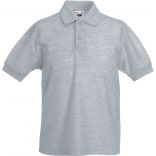 Polo enfant 65/35 Heather Grey - 3/4