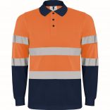 POLARIS L/S MARINE/ORANGE FLUO
