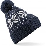 Bonnet Snowstar jacquard - French Navy / White