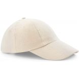 Casquette profil bas en coton drill B58 - Natural
