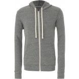 Sweat-shirt capuche zippé triblend unisexe BE3909 - Grey Triblend