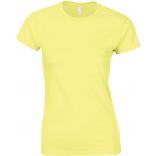 T-shirt femme col rond softstyle 6400L - Cornsilk