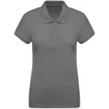 Polo femme bio piqué manches courtes K210 - Storm Grey