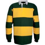 Polo rugby K215 - Forest Green / Yellow