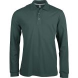 Polo homme manches longues K243 - Forest Green