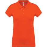 Polo femme piqué manches courtes K255 - Orange