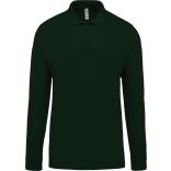 Polo homme piqué manches longues K256 - Forest Green