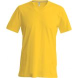 T-shirt homme manches courtes col V K357 - Yellow