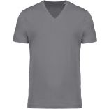 T-shirt homme coton bio col V K376 - Storm Grey