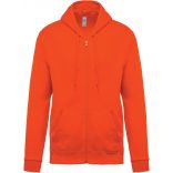 Sweat-shirt zippé à capuche K479 - Orange