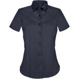 Chemise manches courtes femme coton/elasthanne K532 - Navy