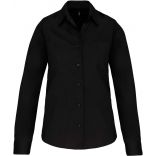 Chemise manches longues femme popeline K542 - Black