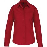 Chemise manches longues femme popeline K542 - Classic Red