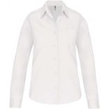 Chemise manches longues femme popeline K542 - White