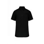 CHEMISE POPELINE MANCHES COURTES Black - XS