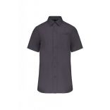 CHEMISE POPELINE MANCHES COURTES Zinc - S
