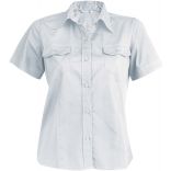 Chemise manches courtes femme popeline Tropical Lady K572 - White