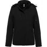 Parka femme softshell doublée capuche K651 - Black